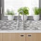 Smart Tiles Smart Tiles 9.36 in. W X 9.73 in. L Gray/White Mosaic Vinyl Adhesive Wall Tile 4 pc SM1111G-04-QG - alternate 2